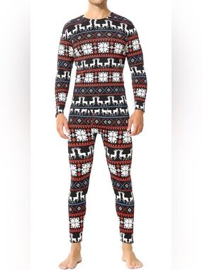 NEW Size S Mens Thermal Underwear Fleece Lined Long Johns Thermals Top & Bottom